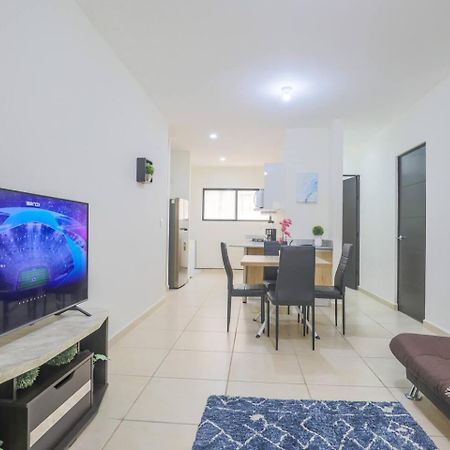 Departamento Lirios Residencial Para 5 Alberca Cancun Luaran gambar